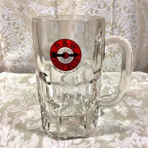 Vintage 1960’s A&W Heavy Glass Bullseye and Arrow Mug